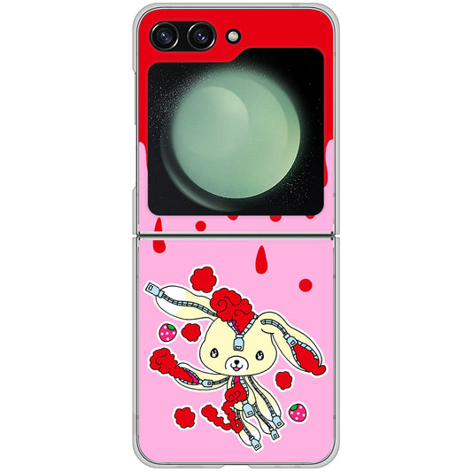 Galaxy Z Flip5 SC-54D docomo むかいあぐる ジッパーうさぎのジッピョン ハードケース 背面印刷