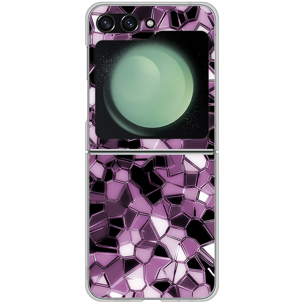 Galaxy Z Flip5 SC-54D docomo 高画質仕上げ 背面印刷 ハードケース 【EK837 テクニカルミラーパープル】