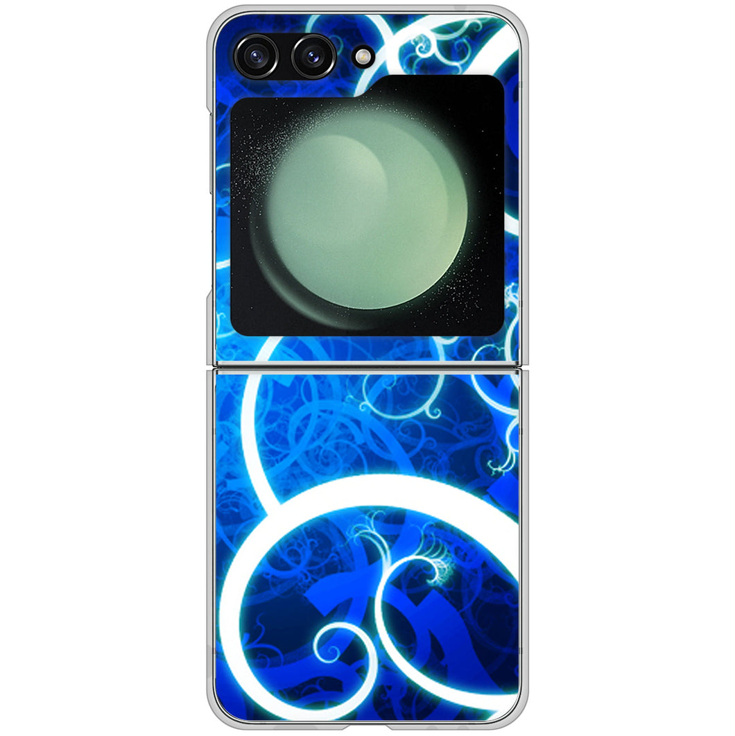 Galaxy Z Flip5 SC-54D docomo 高画質仕上げ 背面印刷 ハードケース 【EK850 神秘の草】