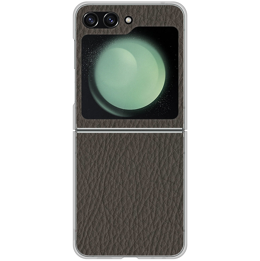 Galaxy Z Flip5 SC-54D docomo 高画質仕上げ 背面印刷 ハードケースレザー風