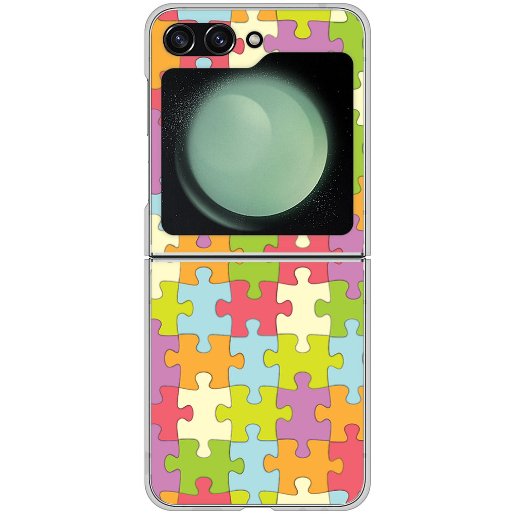 Galaxy Z Flip5 SC-54D docomo 高画質仕上げ 背面印刷 ハードケースジグソーパズル
