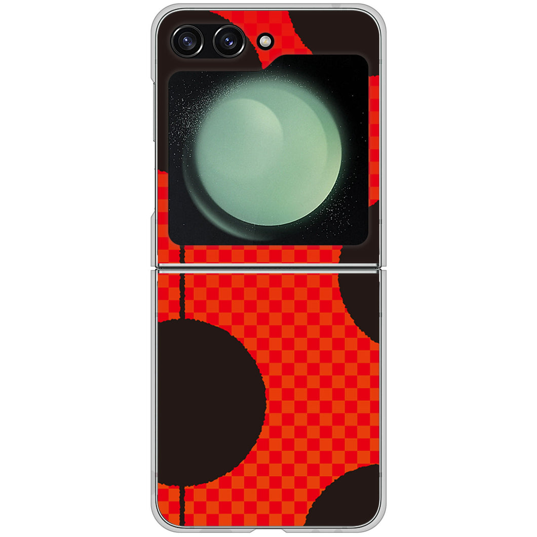 Galaxy Z Flip5 SC-54D docomo 高画質仕上げ 背面印刷 ハードケース 【IB906 てんとうむしのシンプル】