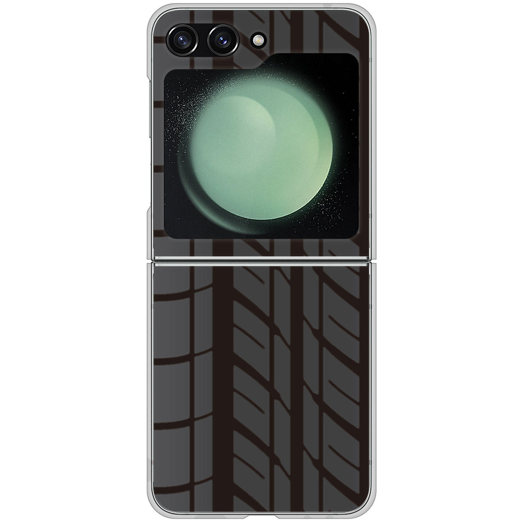 Galaxy Z Flip5 SC-54D docomo 高画質仕上げ 背面印刷 ハードケース 【IB931 タイヤ】