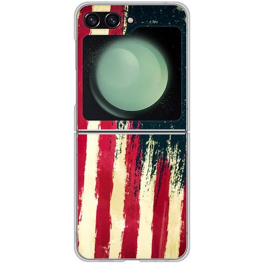 Galaxy Z Flip5 SC-54D docomo 高画質仕上げ 背面印刷 ハードケース 【MI805 ヴィンテージアメリカ】