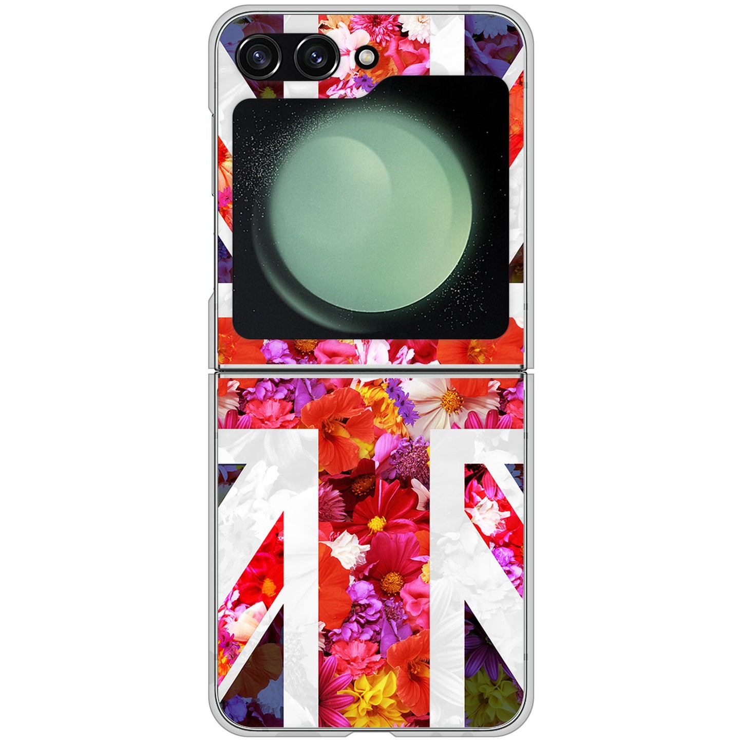Galaxy Z Flip5 SC-54D docomo 高画質仕上げ 背面印刷 ハードケースユニオンジャック