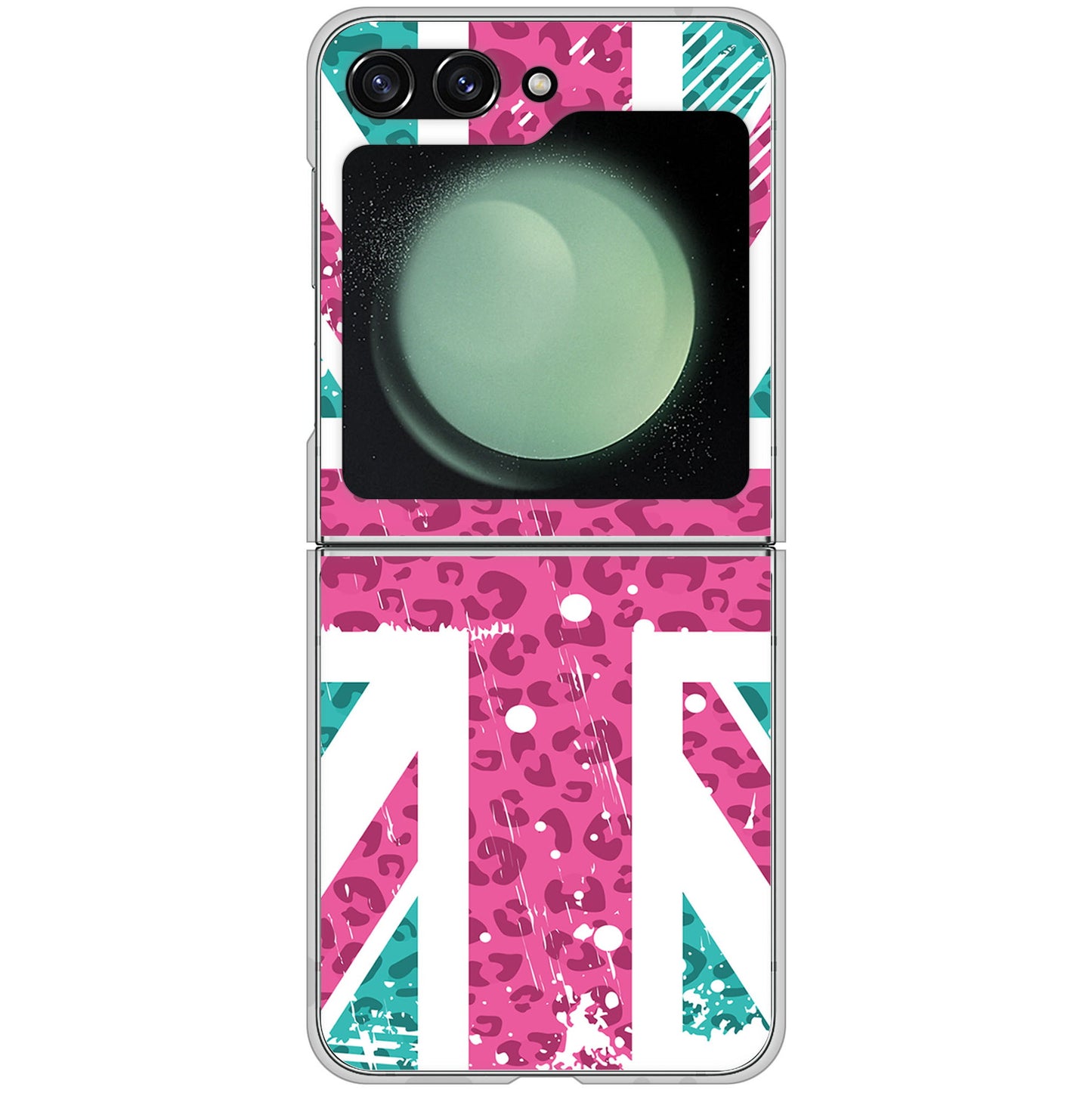 Galaxy Z Flip5 SC-54D docomo 高画質仕上げ 背面印刷 ハードケースユニオンジャック