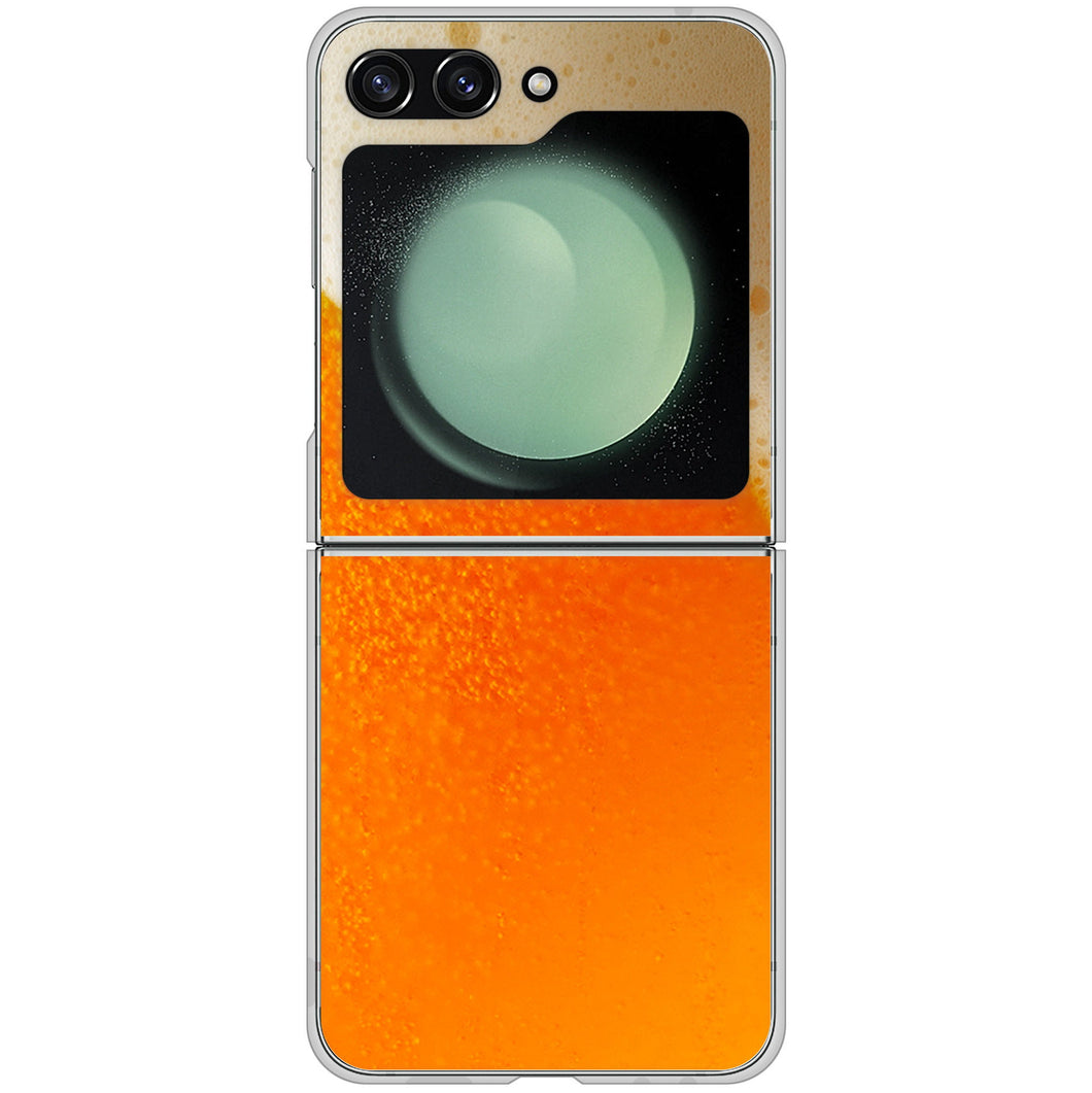 Galaxy Z Flip5 SC-54D docomo 高画質仕上げ 背面印刷 ハードケース生ビール