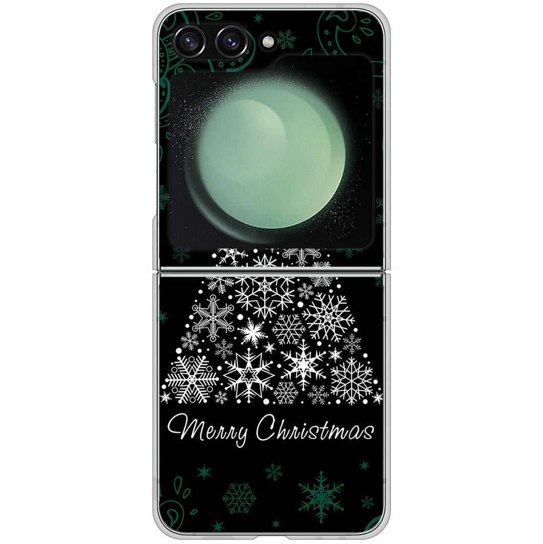 Galaxy Z Flip5 SC-54D docomo 高画質仕上げ 背面印刷 ハードケースクリスマス