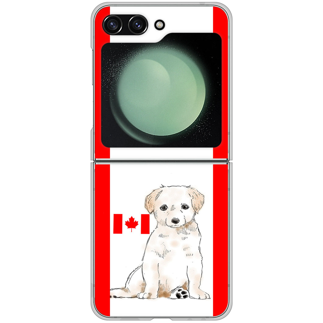 Galaxy Z Flip5 SC-54D docomo 高画質仕上げ 背面印刷 ハードケースラブラドールレトリバー