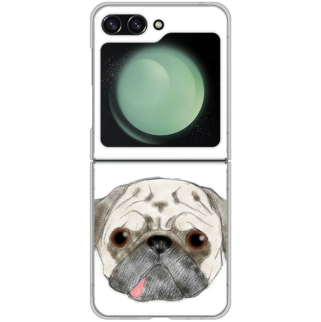 Galaxy Z Flip5 SC-54D docomo 高画質仕上げ 背面印刷 ハードケースパグ