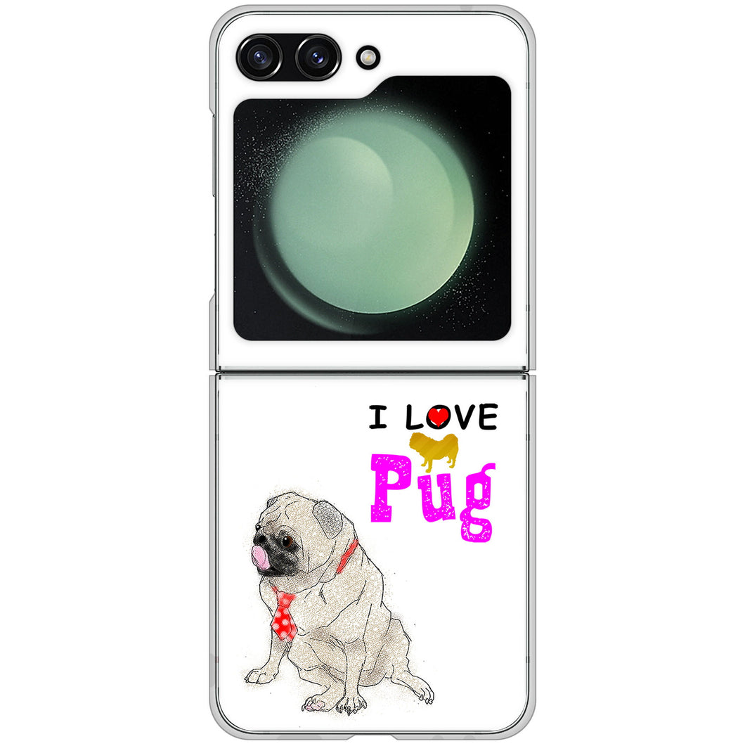 Galaxy Z Flip5 SC-54D docomo 高画質仕上げ 背面印刷 ハードケースパグ