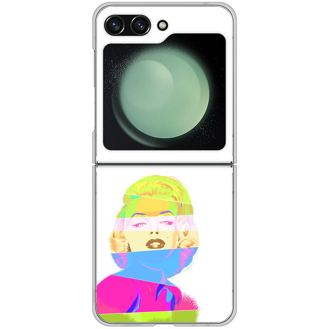 Galaxy Z Flip5 SC-54D docomo 高画質仕上げ 背面印刷 ハードケースマリリンモンローデザイン