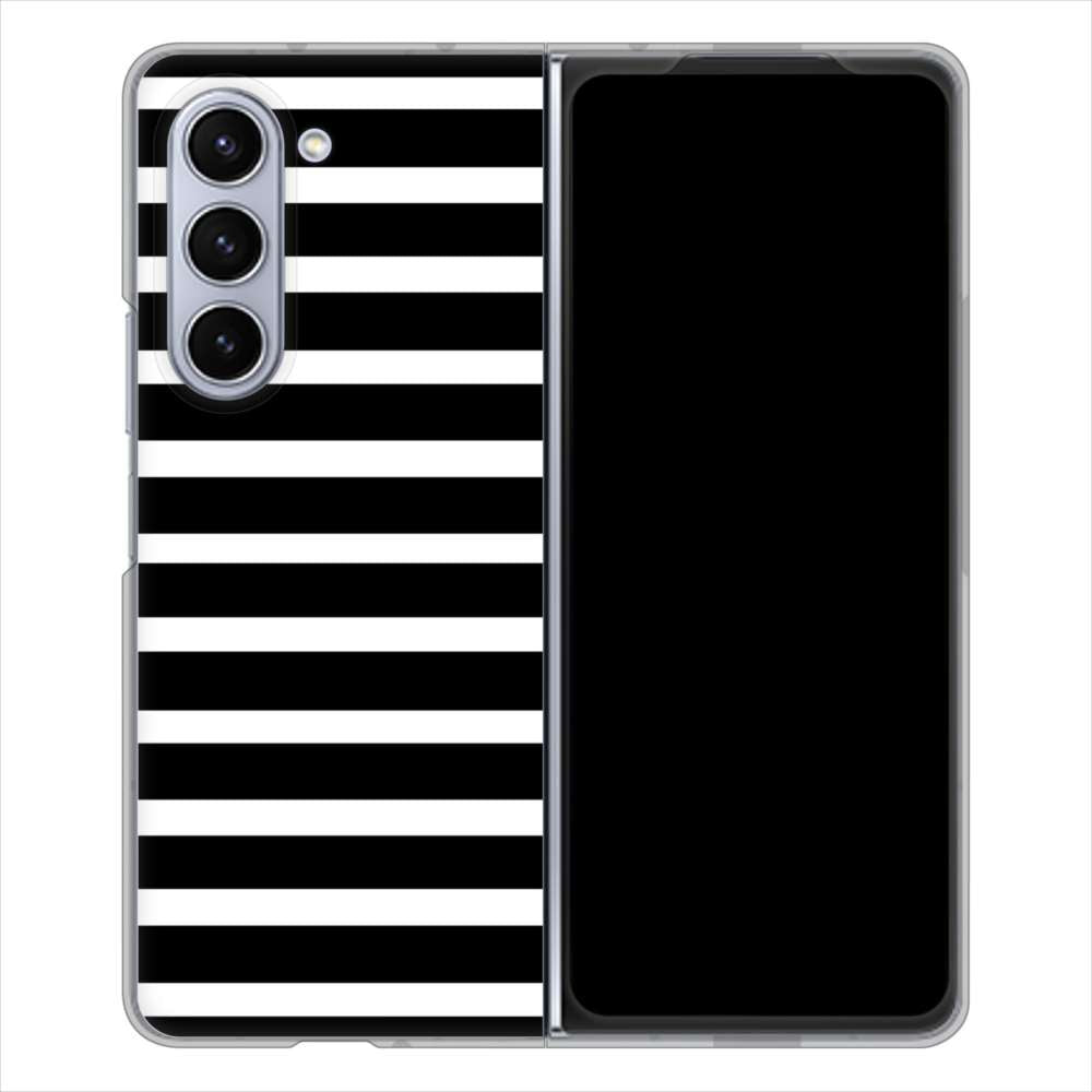 Galaxy Z Fold5 SC-55D docomo 高画質仕上げ 背面印刷 ハードケースシンプルボーダー