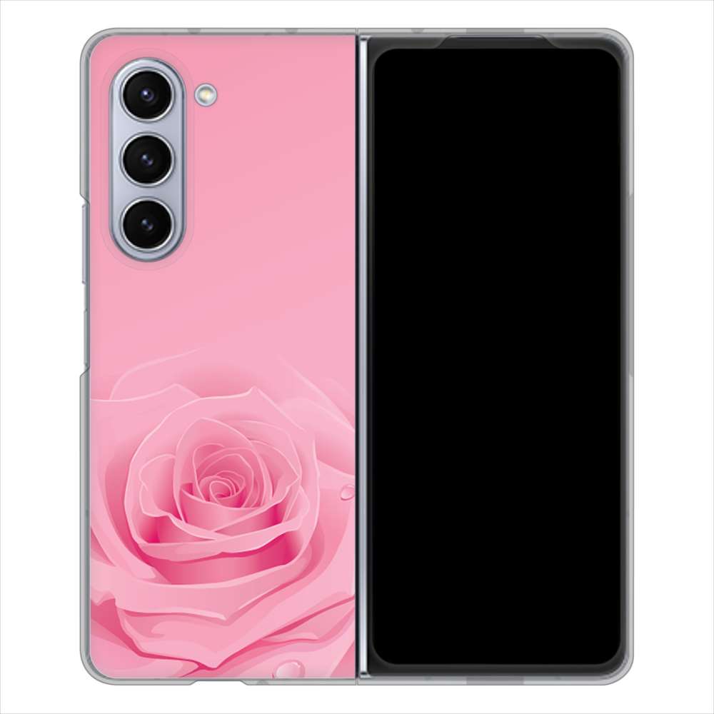 Galaxy Z Fold5 SC-55D docomo 高画質仕上げ 背面印刷 ハードケースバラ