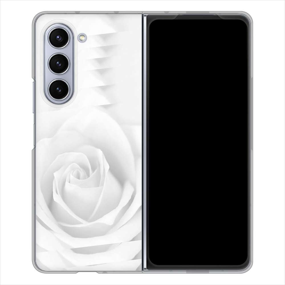 Galaxy Z Fold5 SC-55D docomo 高画質仕上げ 背面印刷 ハードケースバラ