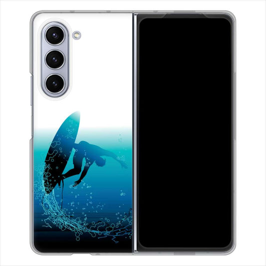 Galaxy Z Fold5 SC-55D docomo 高画質仕上げ 背面印刷 ハードケース 【416 カットバック】