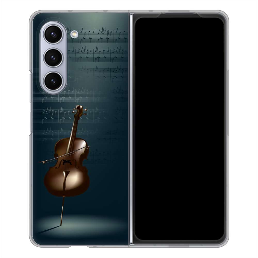 Galaxy Z Fold5 SC-55D docomo 高画質仕上げ 背面印刷 ハードケース 【441 楽譜】