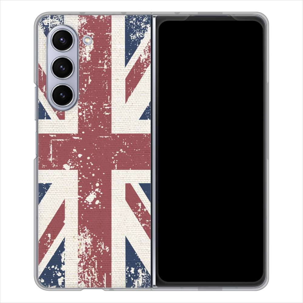 Galaxy Z Fold5 SC-55D docomo 高画質仕上げ 背面印刷 ハードケースユニオンジャック