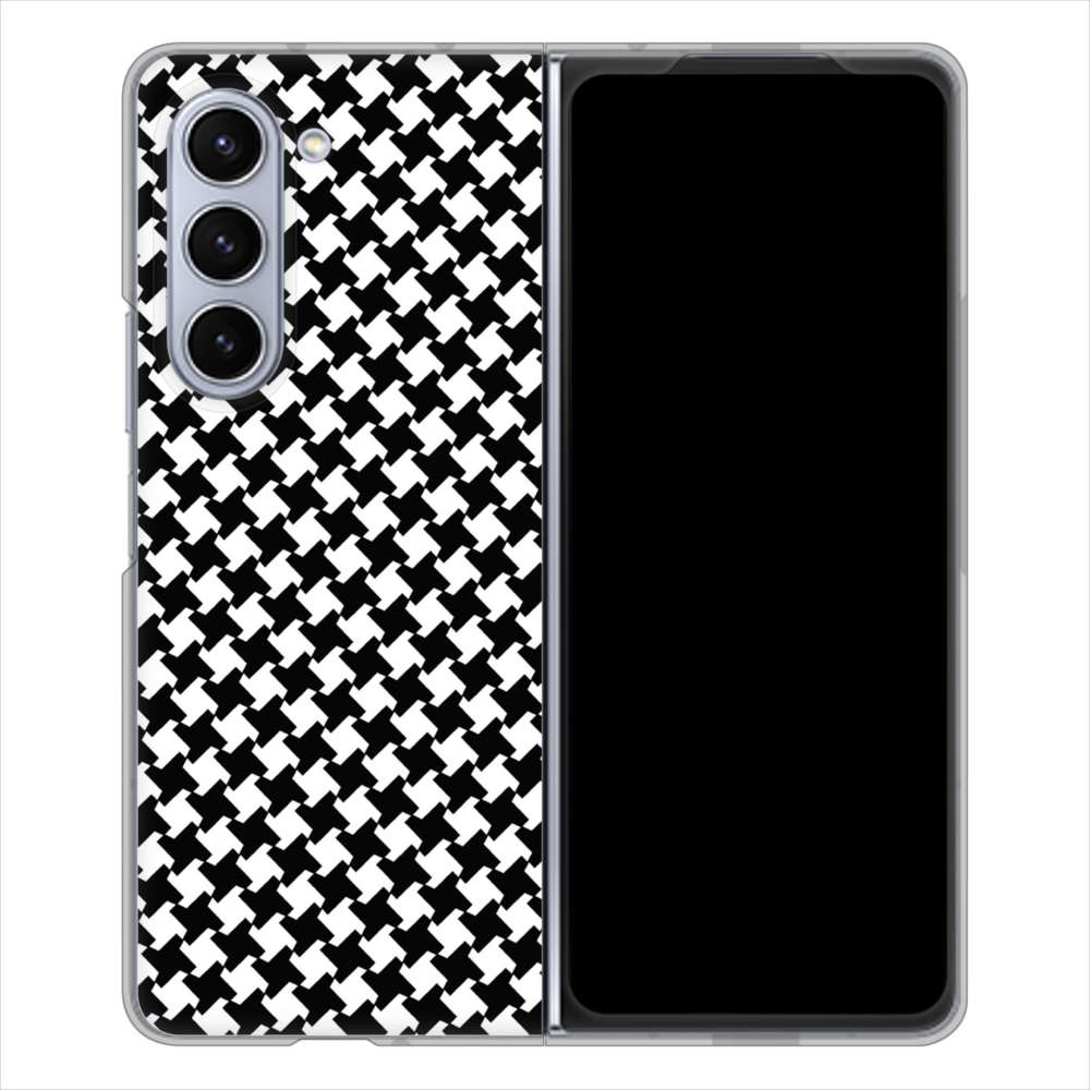 Galaxy Z Fold5 SC-55D docomo 高画質仕上げ 背面印刷 ハードケース 【514 和柄&筆文字 風車】