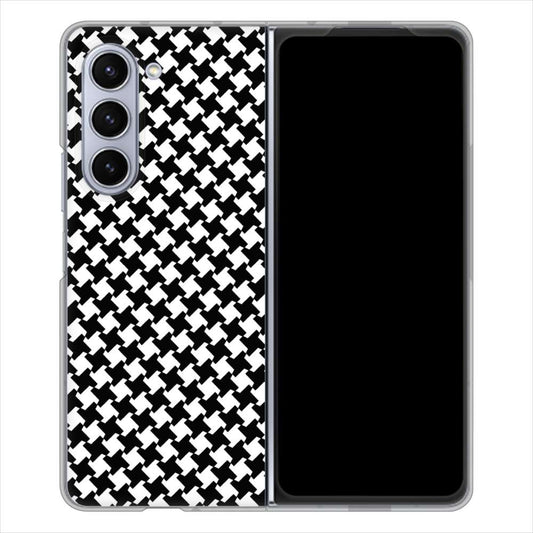 Galaxy Z Fold5 SC-55D docomo 高画質仕上げ 背面印刷 ハードケース 【514 和柄&筆文字 風車】