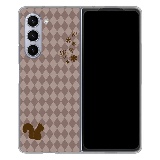 Galaxy Z Fold5 SC-55D docomo 高画質仕上げ 背面印刷 ハードケース 【515 リス】