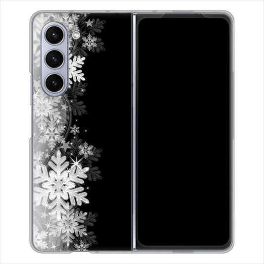 Galaxy Z Fold5 SC-55D docomo 高画質仕上げ 背面印刷 ハードケース 【603 白銀と闇】