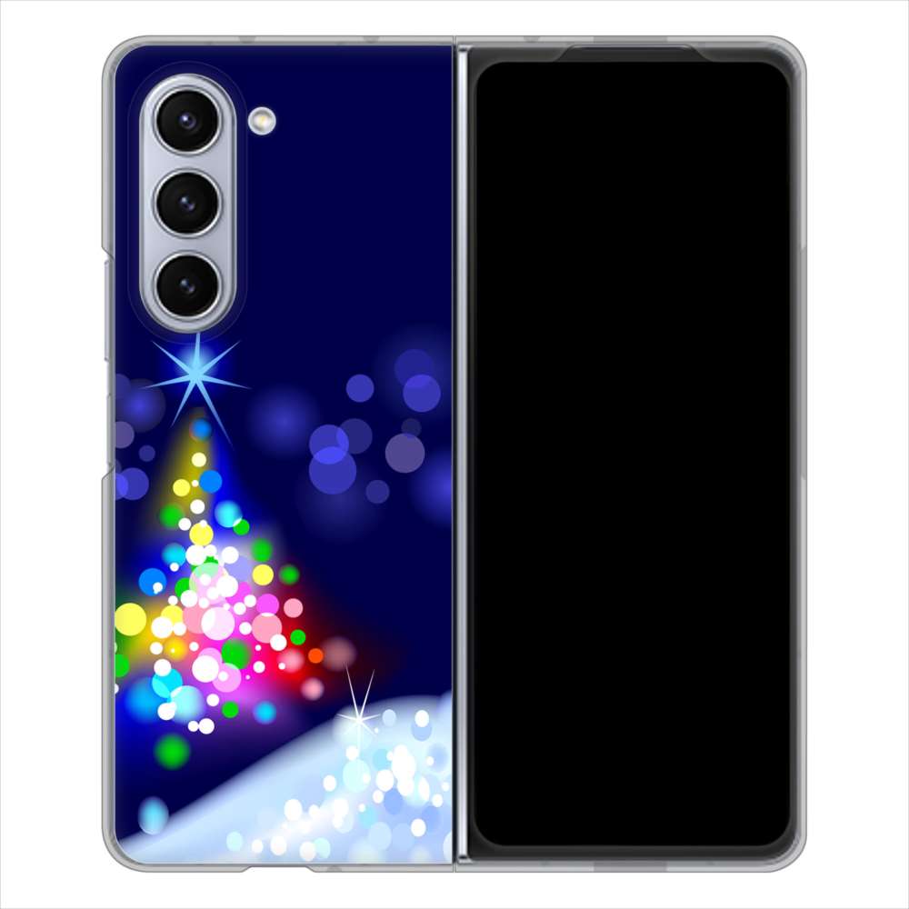 Galaxy Z Fold5 SC-55D docomo 高画質仕上げ 背面印刷 ハードケースクリスマス