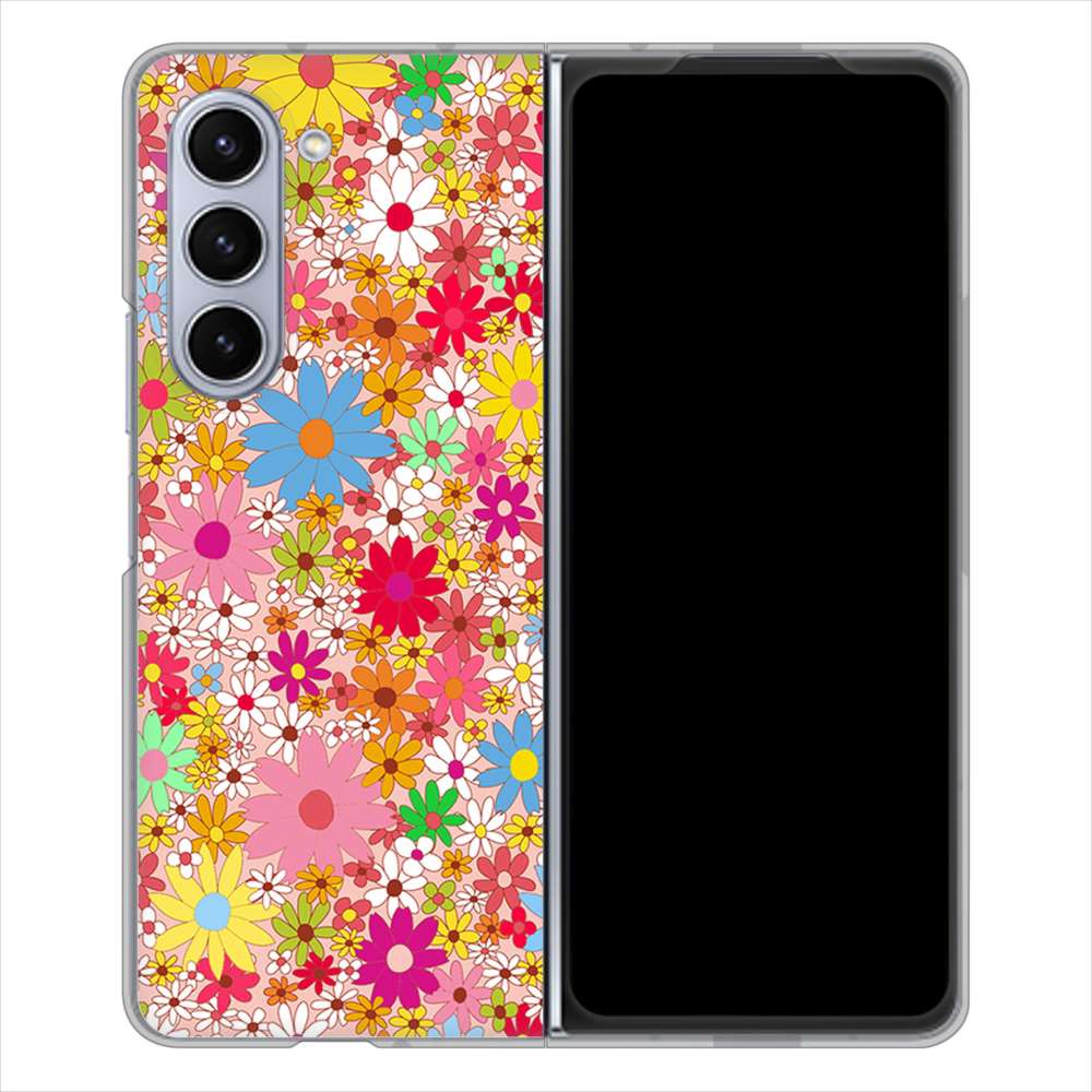 Galaxy Z Fold5 SC-55D docomo 高画質仕上げ 背面印刷 ハードケースリバティプリント