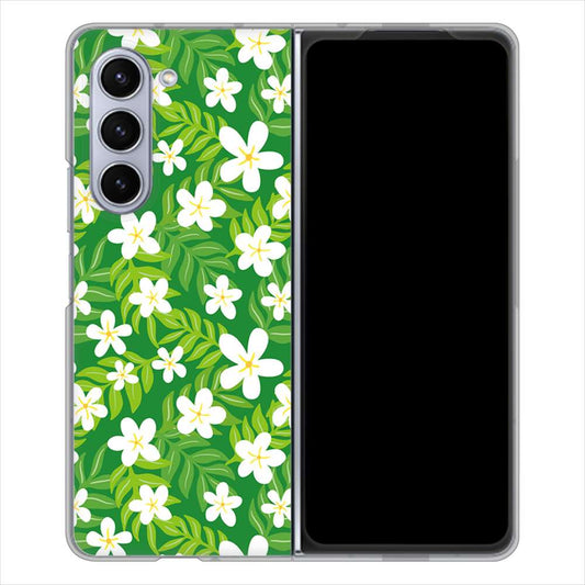 Galaxy Z Fold5 SC-55D docomo 高画質仕上げ 背面印刷 ハードケース 【760 ジャスミンの花畑】