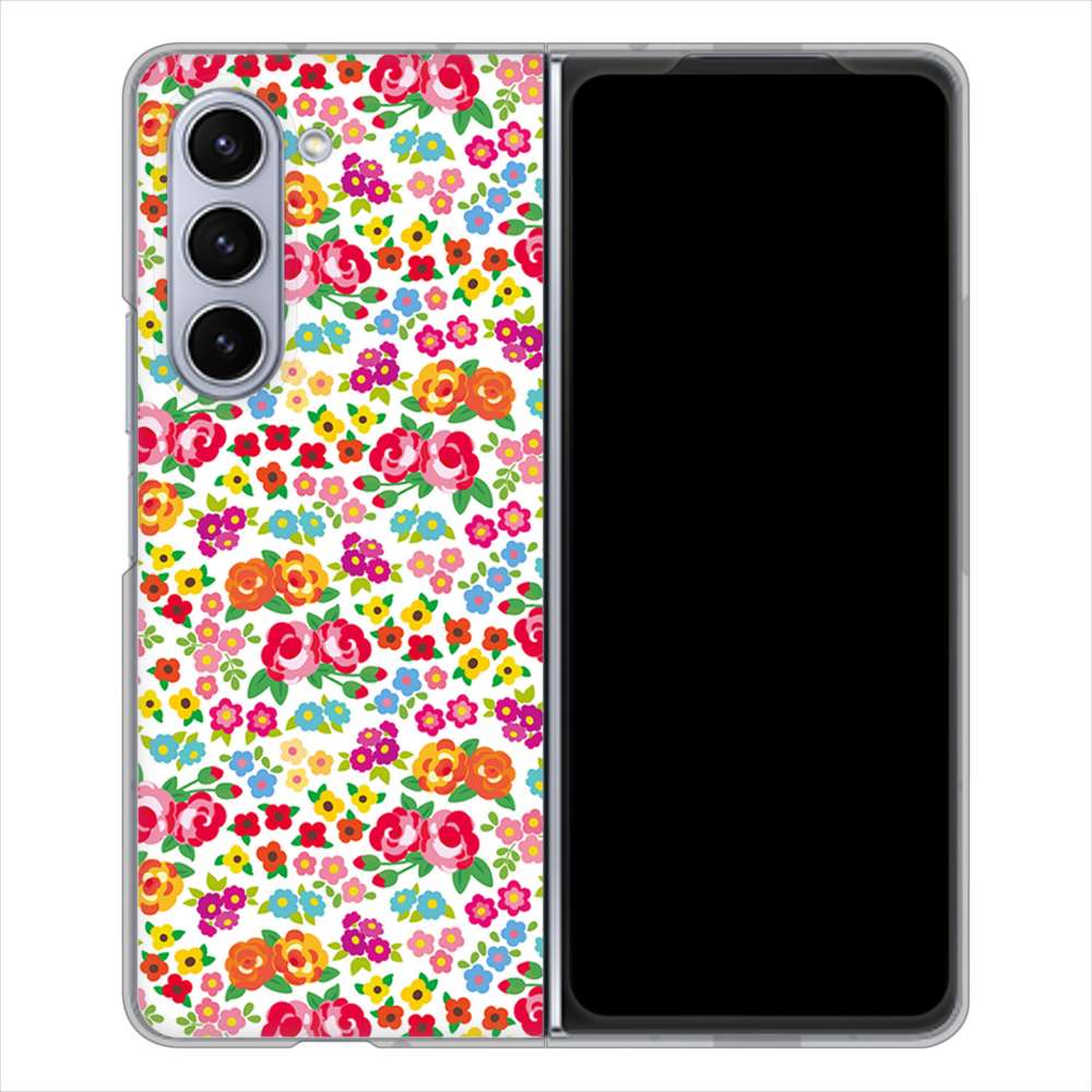 Galaxy Z Fold5 SC-55D docomo 高画質仕上げ 背面印刷 ハードケースリバティプリント