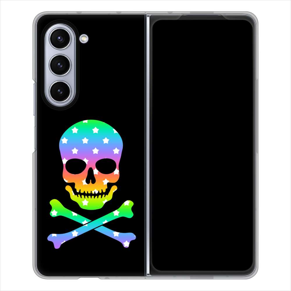 Galaxy Z Fold5 SC-55D docomo 高画質仕上げ 背面印刷 ハードケースドクロフレーム