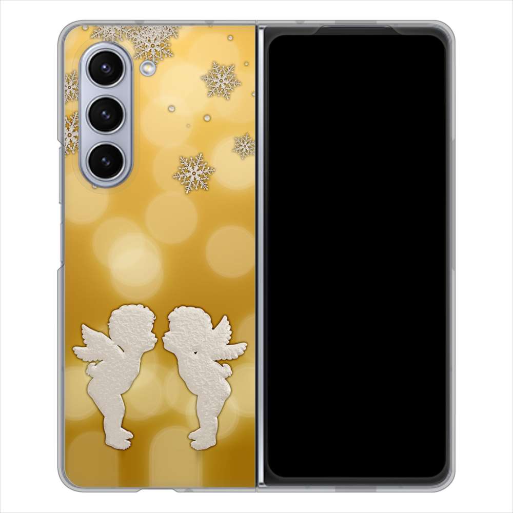 Galaxy Z Fold5 SC-55D docomo 高画質仕上げ 背面印刷 ハードケースエンジェル