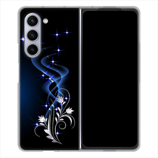 Galaxy Z Fold5 SC-55D docomo 高画質仕上げ 背面印刷 ハードケース 【1278 華より昇る流れ】