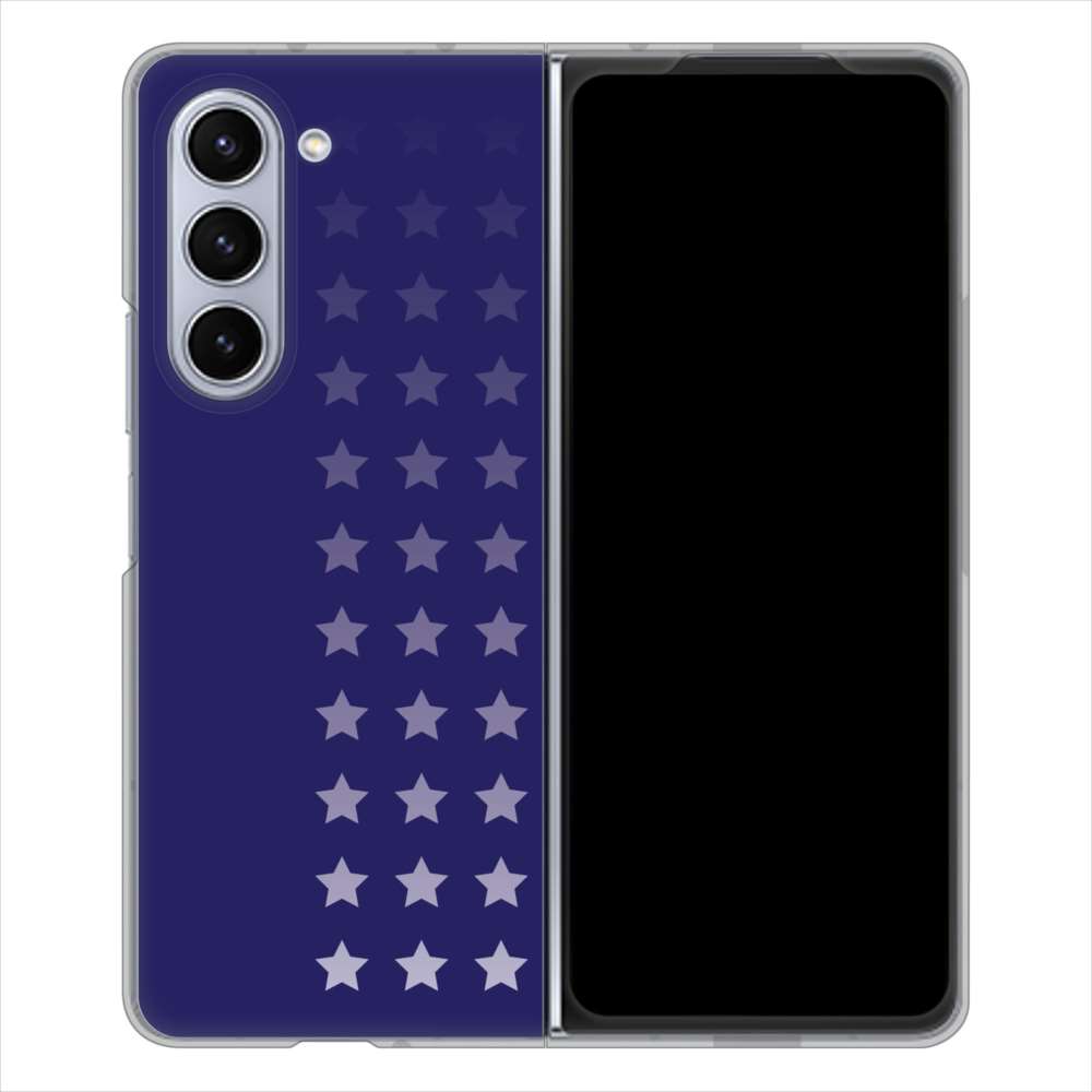 Galaxy Z Fold5 SC-55D docomo 高画質仕上げ 背面印刷 ハードケース 【IB911 スターライン】