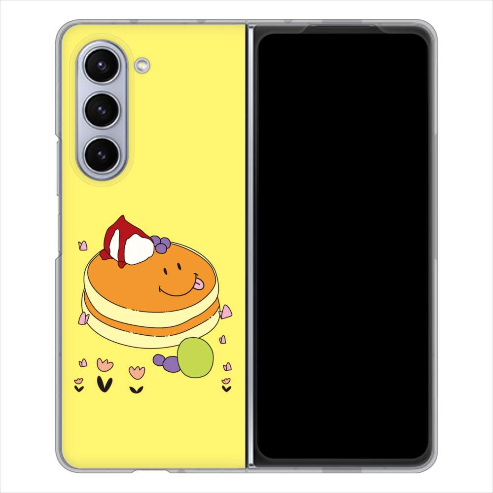 Galaxy Z Fold5 SC-55D docomo 高画質仕上げ 背面印刷 ハードケーススイーツイラスト