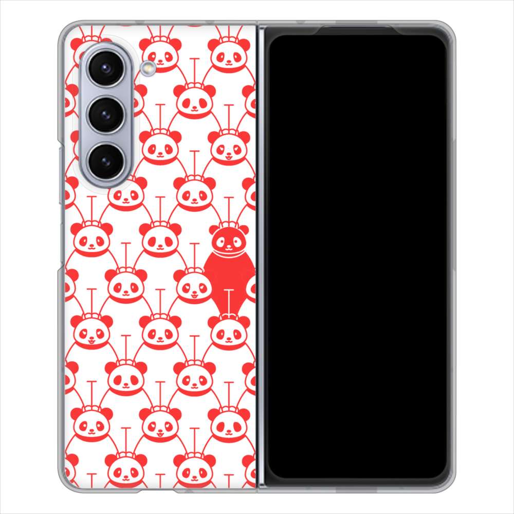 Galaxy Z Fold5 SC-55D docomo 高画質仕上げ 背面印刷 ハードケースパターンアニマル