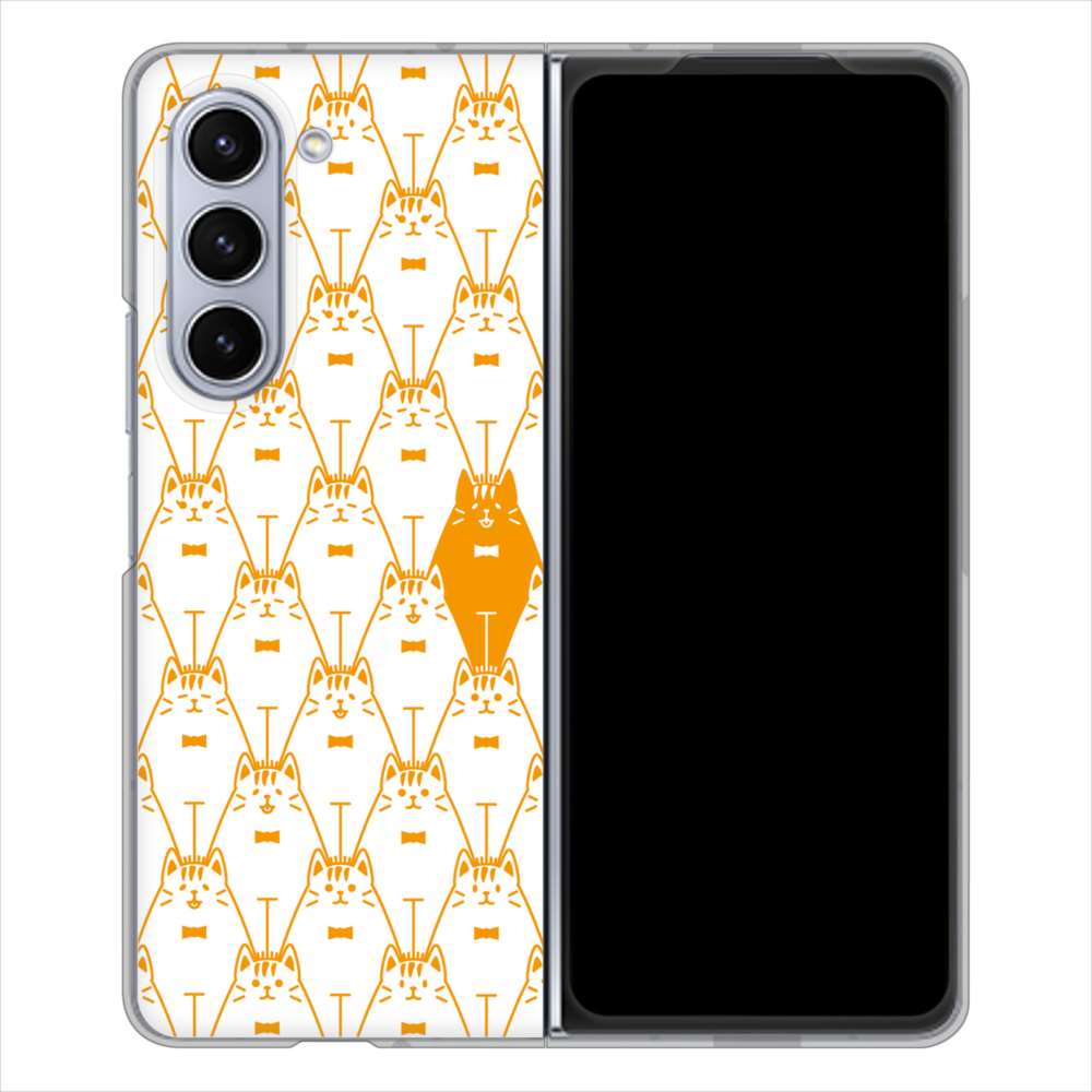 Galaxy Z Fold5 SC-55D docomo 高画質仕上げ 背面印刷 ハードケースパターンアニマル