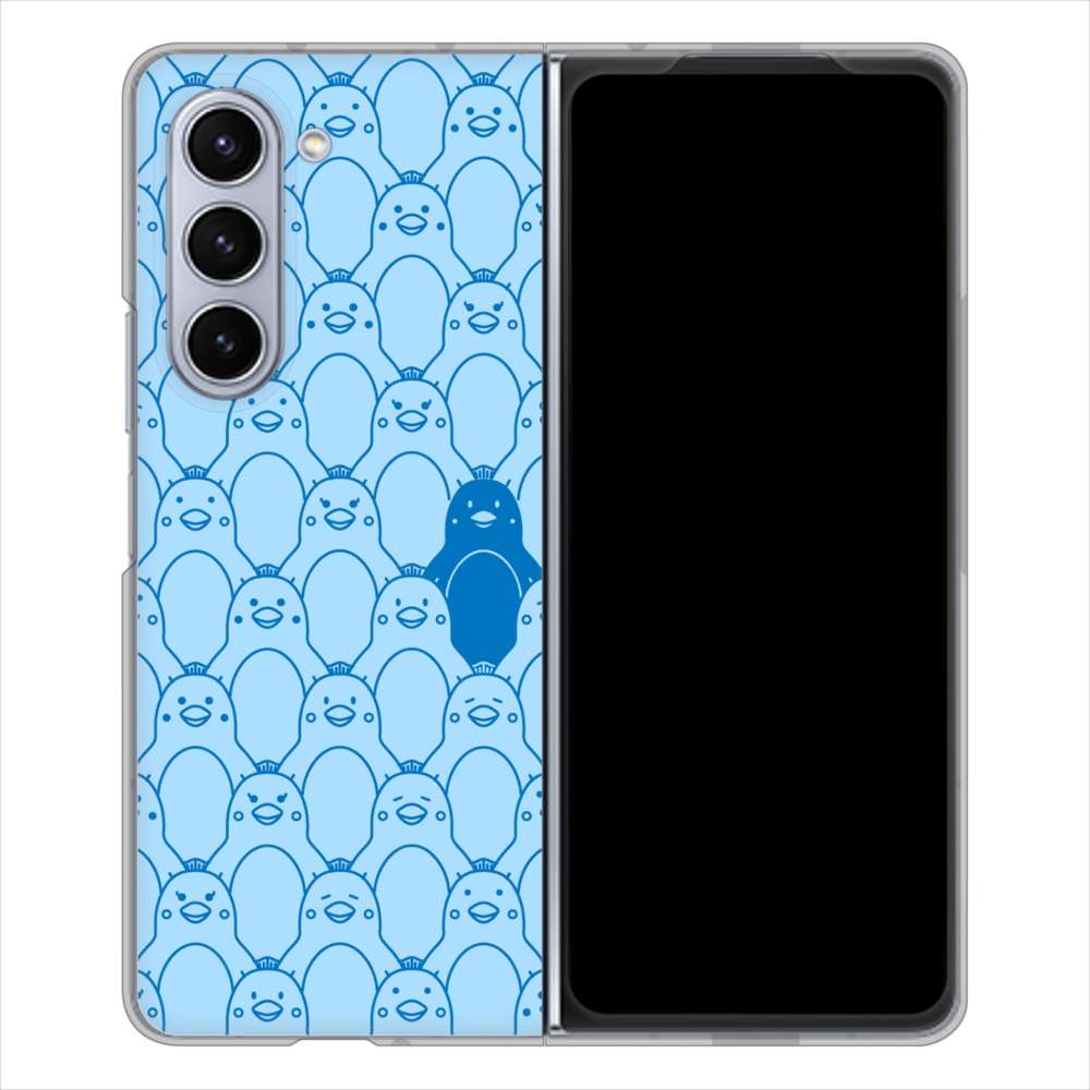 Galaxy Z Fold5 SC-55D docomo 高画質仕上げ 背面印刷 ハードケースパターンアニマル