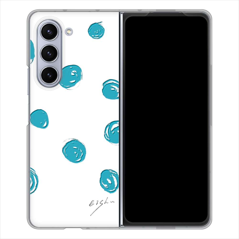 Galaxy Z Fold5 SC-55D docomo 高画質仕上げ 背面印刷 ハードケース大野詠舟 手描きシンプル