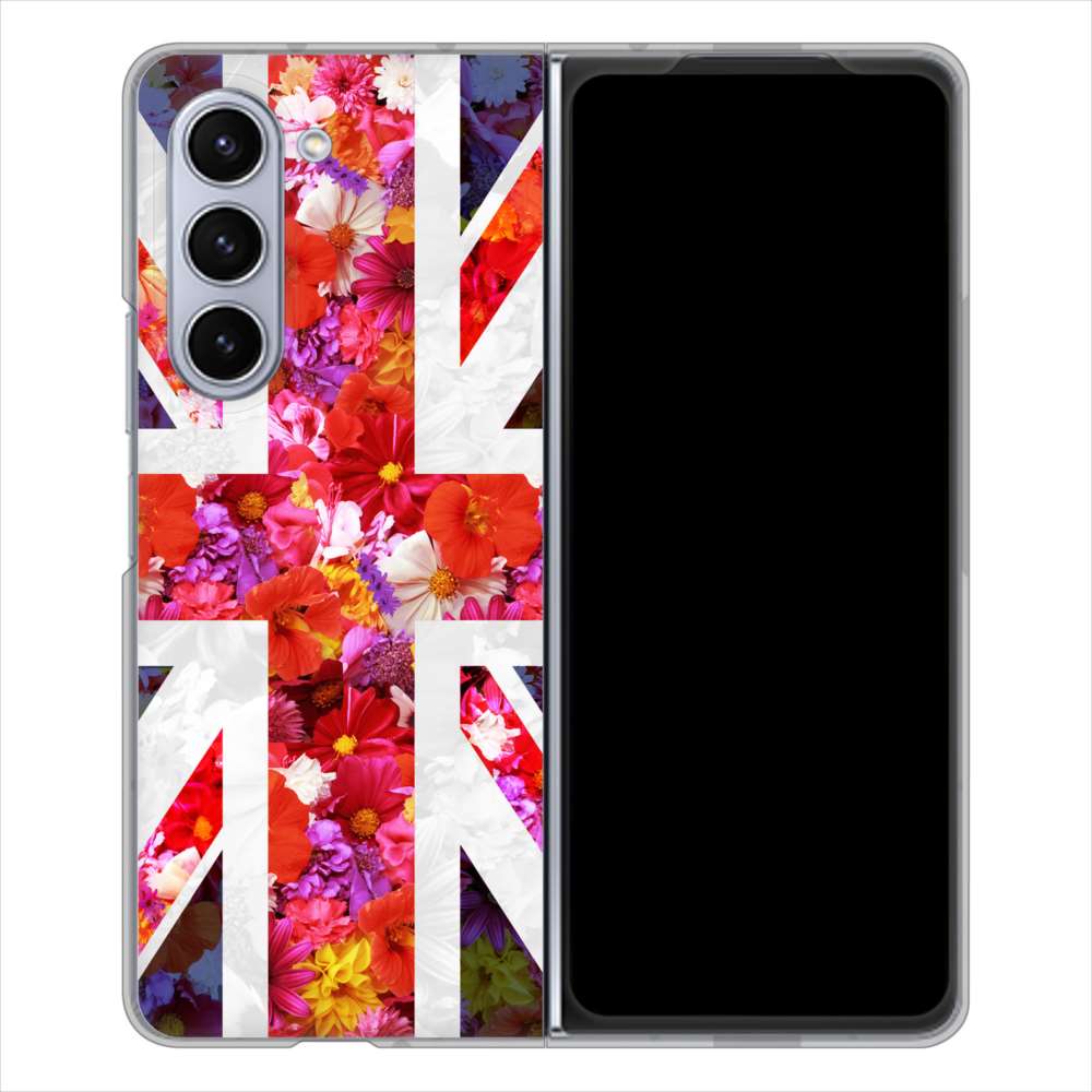 Galaxy Z Fold5 SC-55D docomo 高画質仕上げ 背面印刷 ハードケースユニオンジャック