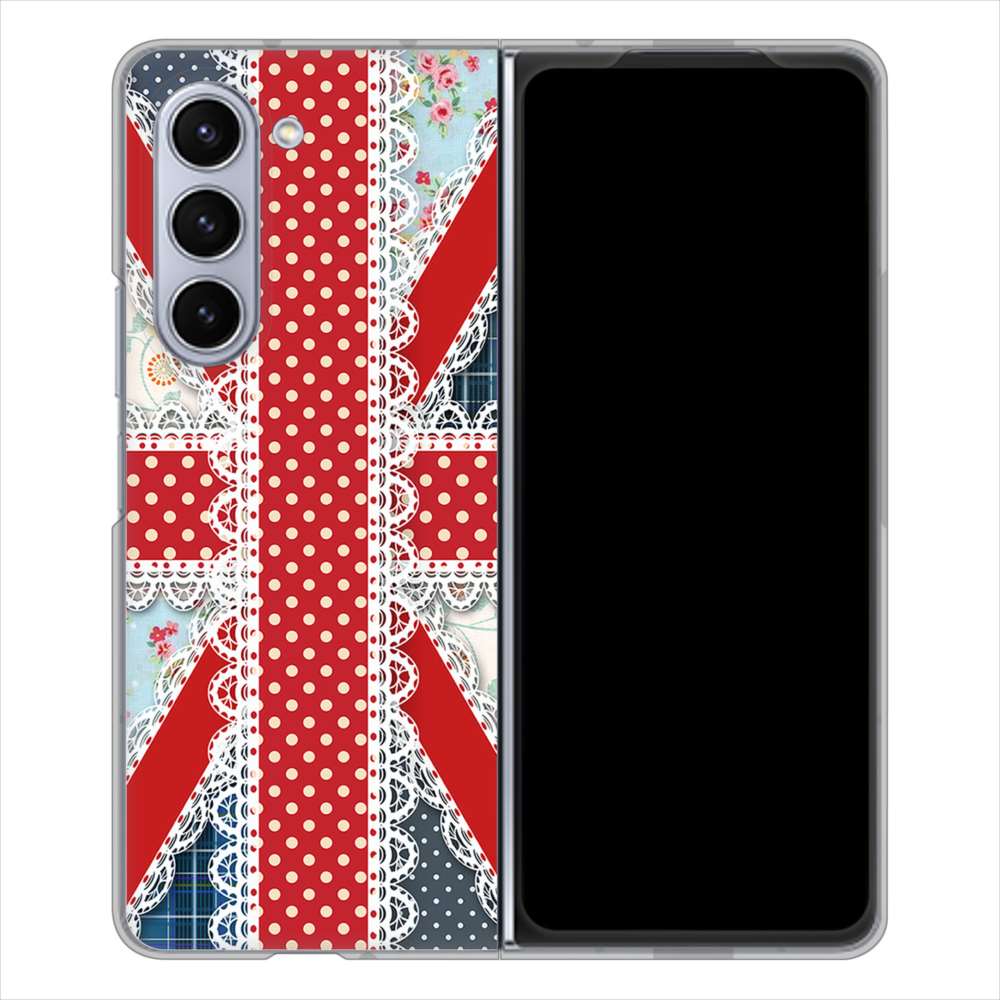 Galaxy Z Fold5 SC-55D docomo 高画質仕上げ 背面印刷 ハードケースユニオンジャック
