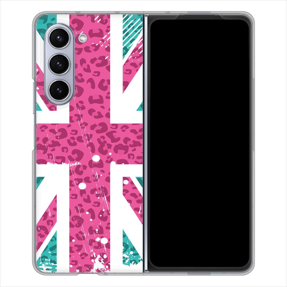 Galaxy Z Fold5 SC-55D docomo 高画質仕上げ 背面印刷 ハードケースユニオンジャック