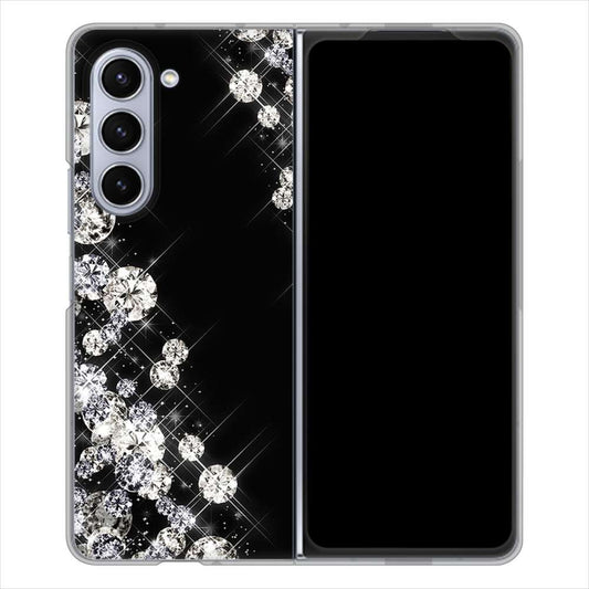 Galaxy Z Fold5 SC-55D docomo 高画質仕上げ 背面印刷 ハードケース 【VA871 ダイヤモンドフレーム】