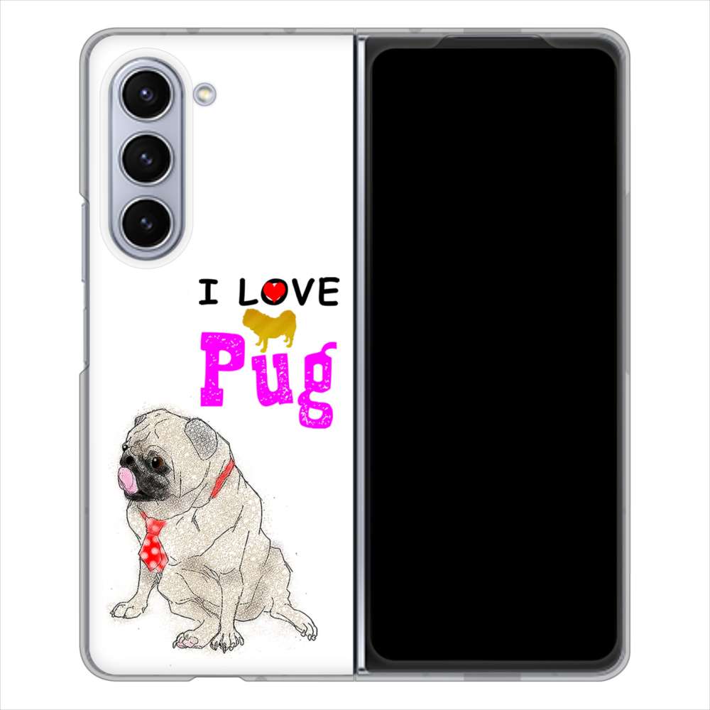 Galaxy Z Fold5 SC-55D docomo 高画質仕上げ 背面印刷 ハードケースパグ