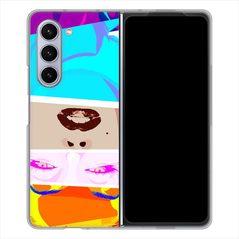 Galaxy Z Fold5 SC-55D docomo 高画質仕上げ 背面印刷 ハードケースマリリンモンローデザイン