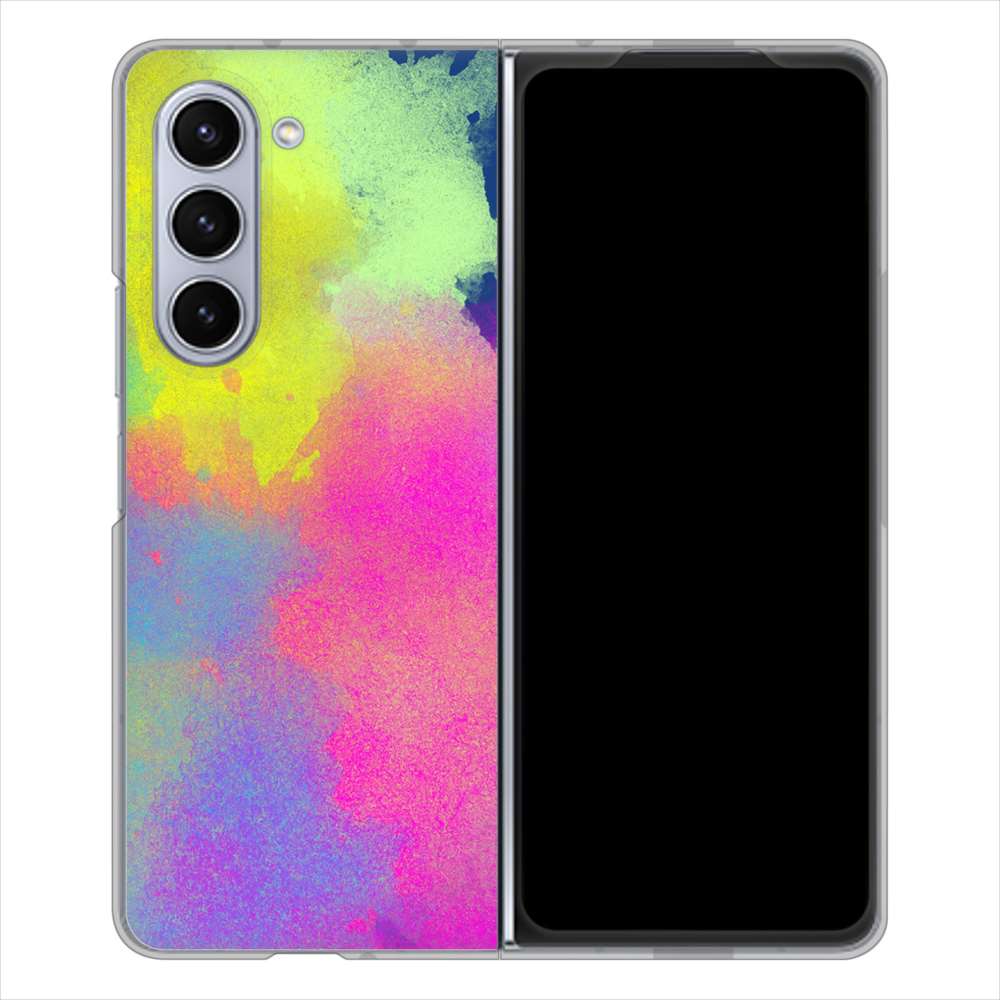Galaxy Z Fold5 SC-55D docomo 高画質仕上げ 背面印刷 ハードケースパステルアート