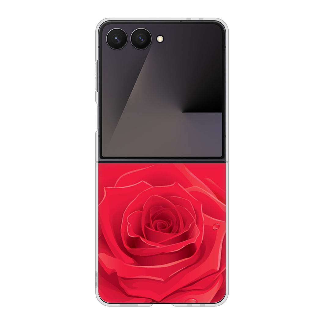 Galaxy Z Flip7 SC-55F docomo 高画質仕上げ 背面印刷 ハードケースバラ