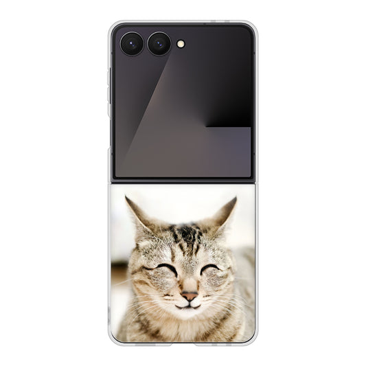Galaxy Z Flip7 SC-55F docomo VA801 笑福ねこ ハードケース 背面印刷