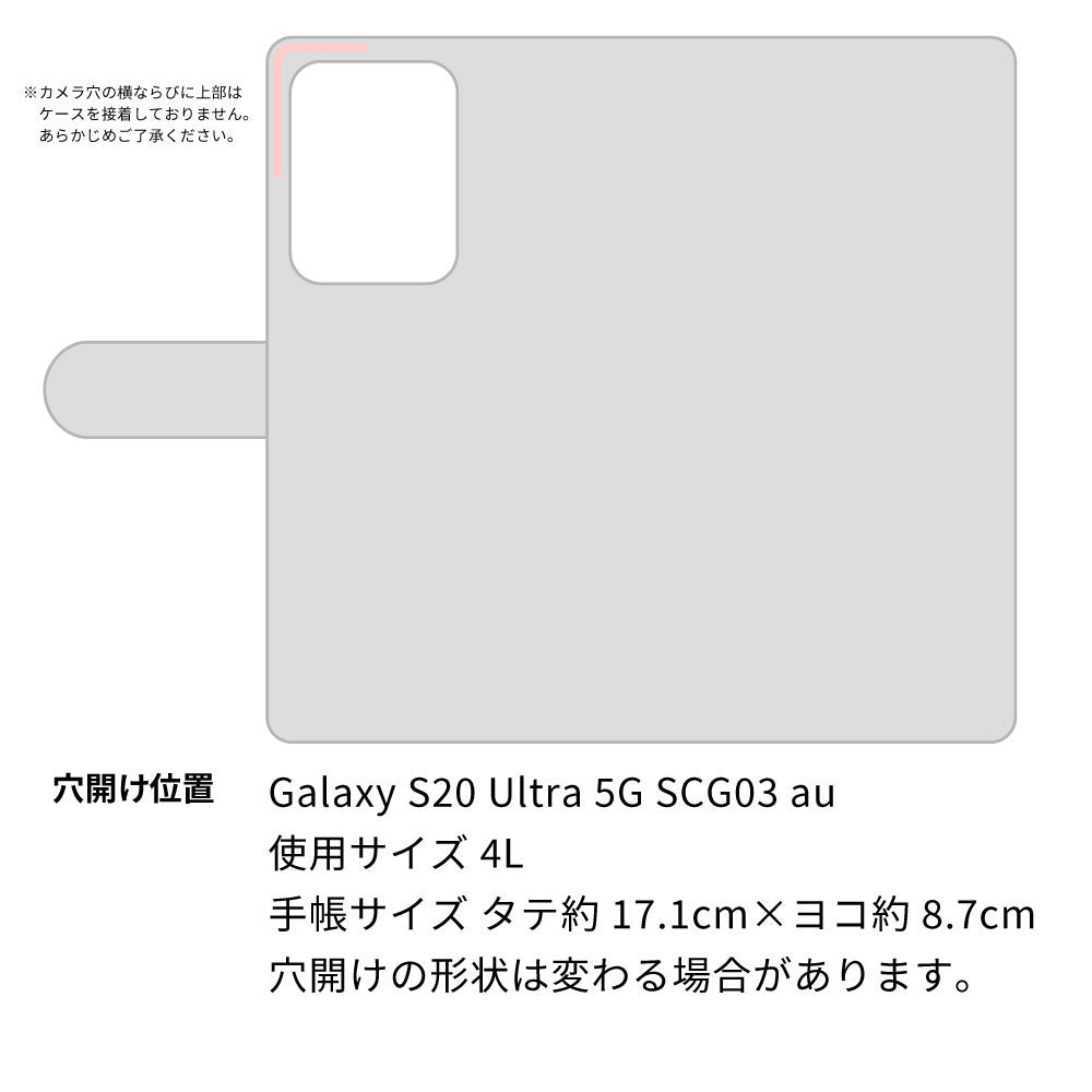 Galaxy S20 Ultra 5G SCG03 au スマホショルダー 【 手帳型 Simple 名入れ 長さ調整可能ストラップ付き 】 耐衝撃