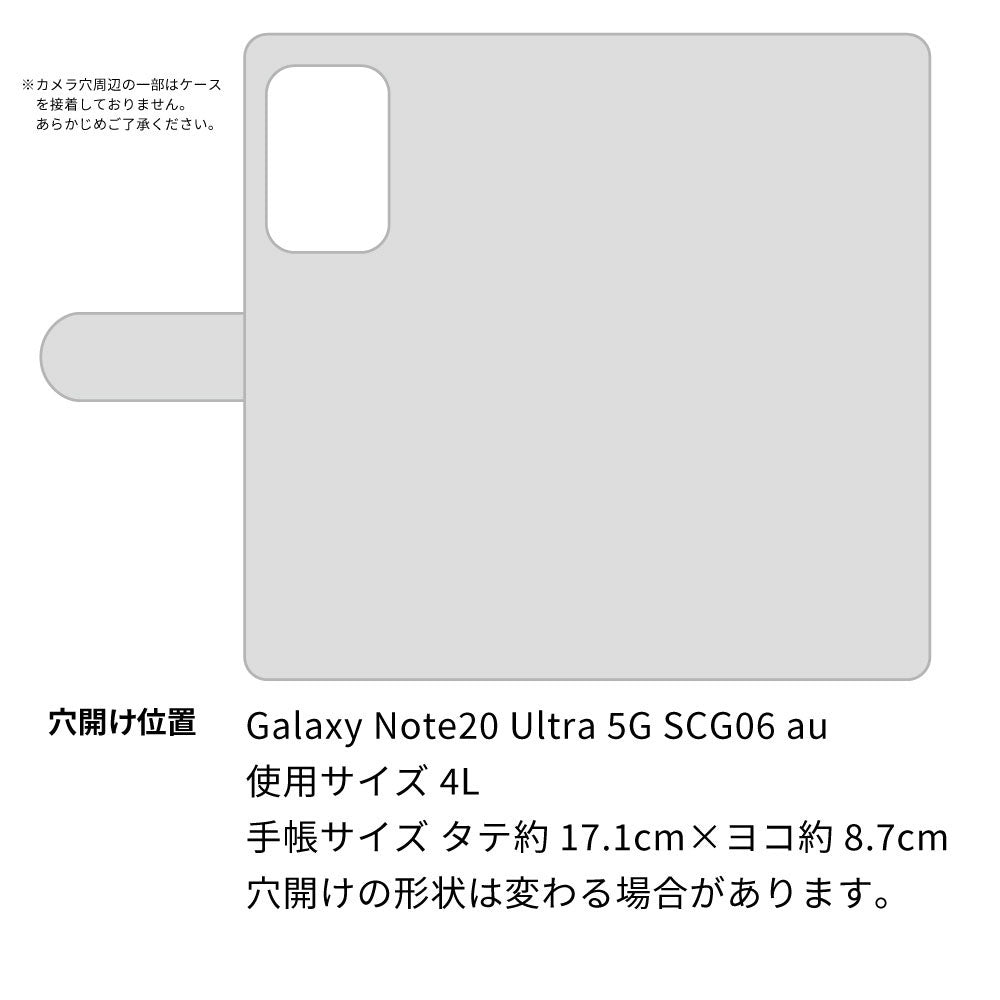 Galaxy Note20 Ultra 5G SCG06 au スマホショルダー 【 手帳型 Simple 名入れ 長さ調整可能ストラップ付き 】 耐衝撃